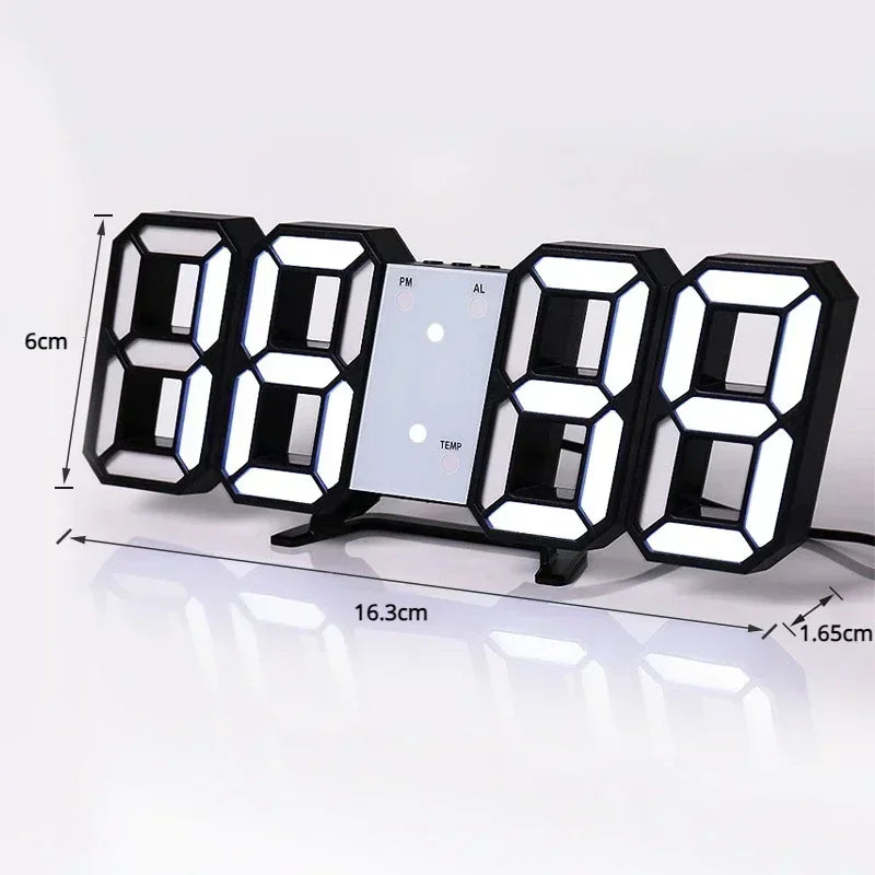 Reloj Digital LED 3D | Decoración Aesthetic para Habitación