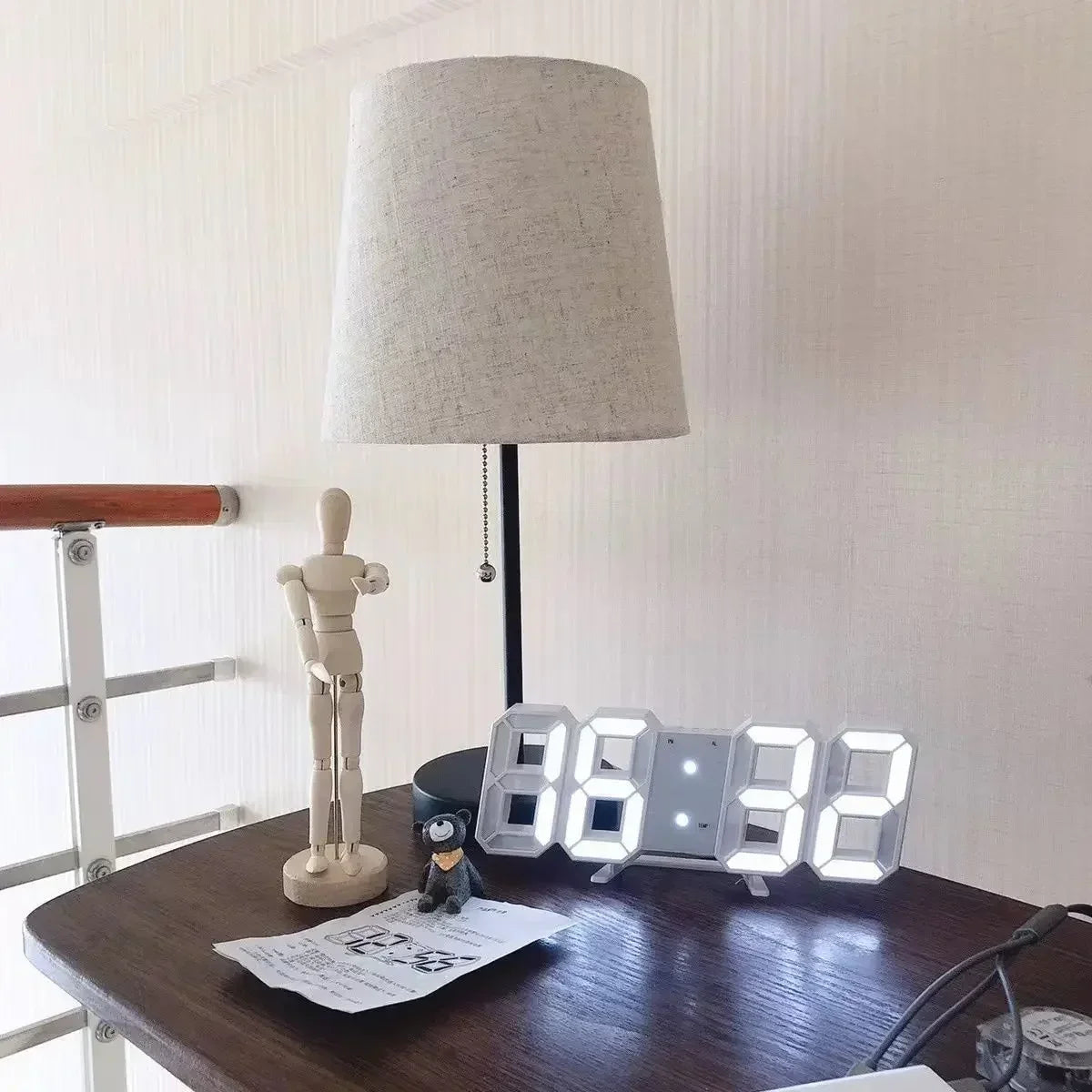 Reloj Digital LED 3D | Decoración Aesthetic para Habitación