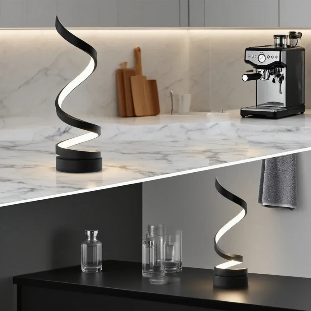 Lámpara LED Espiral Minimalista