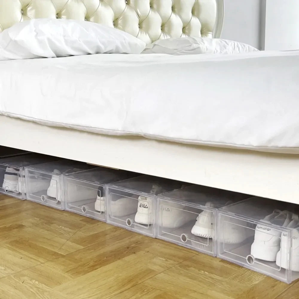 Cajas de Zapatos Transparentes Apilables | Pack de 6