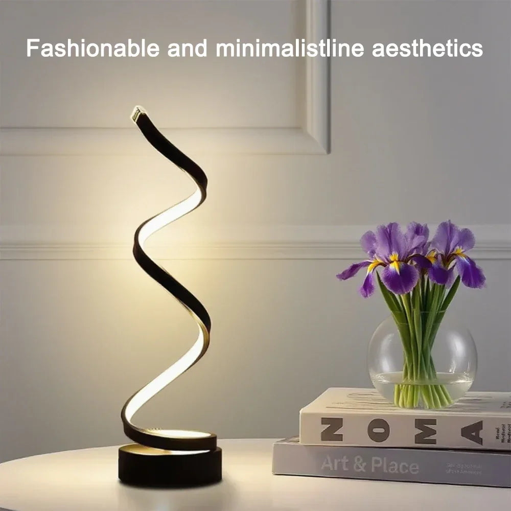 Lámpara LED Espiral Minimalista