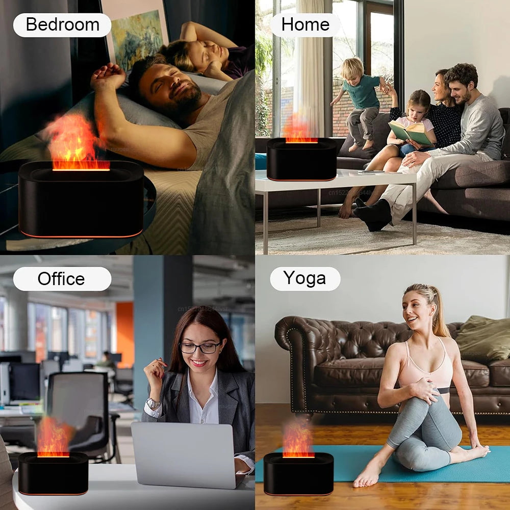 Humidificador Llama LED 7 Colores